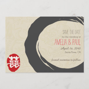 Double Happiness Chinese Wedding - Save the Date