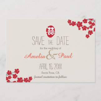 Double Happiness Chinese Wedding - Save the Date
