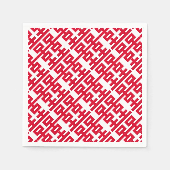 Double Happiness Good Luck 双喜 雙喜 Napkin (Front)