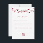 Double Happiness Lanterns Wedding Advice Cards<br><div class="desc">Simple,  elegant and modern Double Happiness Lanterns Chinese Wedding Advice & Wishes Cards.</div>