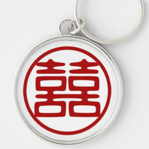 Double Happiness • Round Keychain