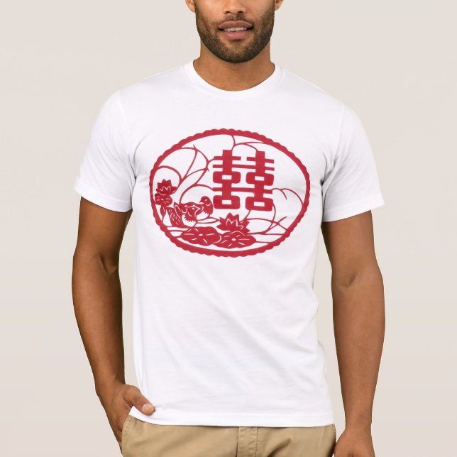 Double happiness Tree Ducks T-Shirt (Front)