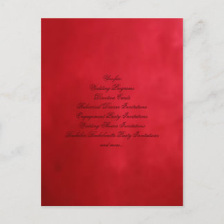 Double Happiness Wedding Invitation Postcard