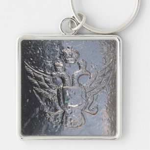 Double-Headed Eagle on Cannon Keychain