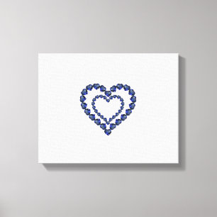 Double Heart Canvas Print