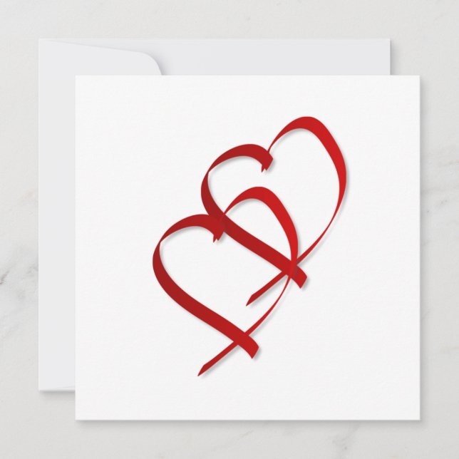 Double Heart Invitation (Front)