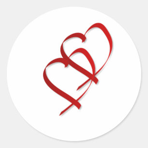 Double Heart Sticker