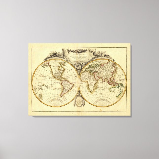 Double Hemisphere Canvas Print (Front)
