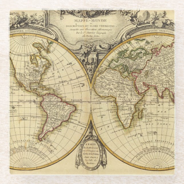 Double Hemisphere Glass Coaster (Front)