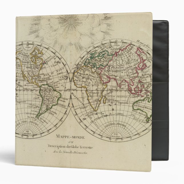 Double hemisphere map binder (Front/Inside)