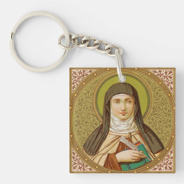 Double Image St. Teresa of Avila (SNV 27) Keychain (Front)
