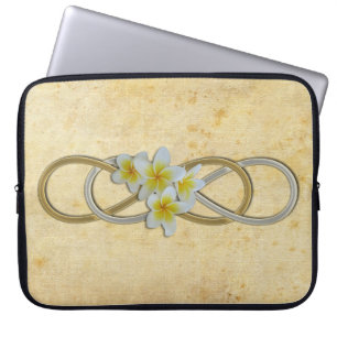 Double Infinity BiColor Frangipani Laptop Sleeve