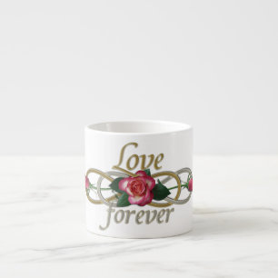 Double Infinity - Roses Love forever Espresso Cup