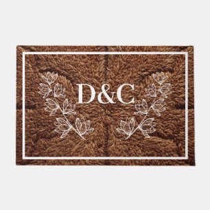 Double Initial Custom Doormat