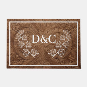 Double Initial Custom Doormat