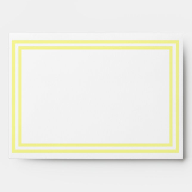 Double Jaune Clair Double Ourlet - Enveloppe (Devant)
