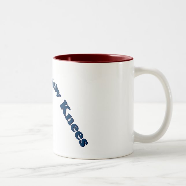 Double Knee Replacement Gifts | Get Well Two-Tone Coffee Mug (Right)