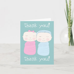 Double la joie ! carte pour notes Merci