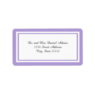 Double Lavender Trim - Address Label
