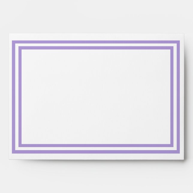 Double Lavender Trim - Envelope (Front)