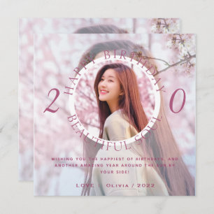 Double Layer Personalize Happy Birthday Card