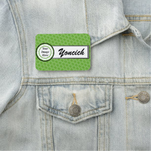 Double Leaf Circle by Kenneth Yoncich Name Tag