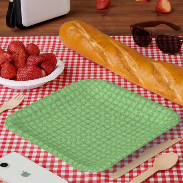 Double Leaf Circle by Kenneth Yoncich Paper Plate (Picnic)