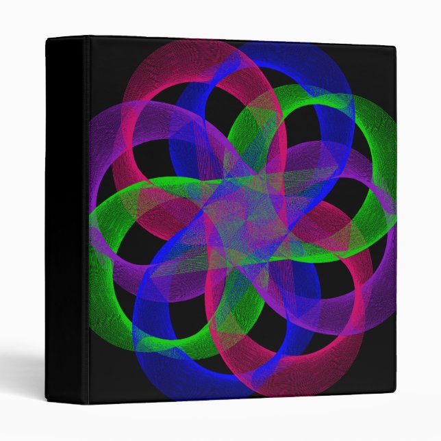 Double Loop Mesh Geometric Binder (Front/Spine)