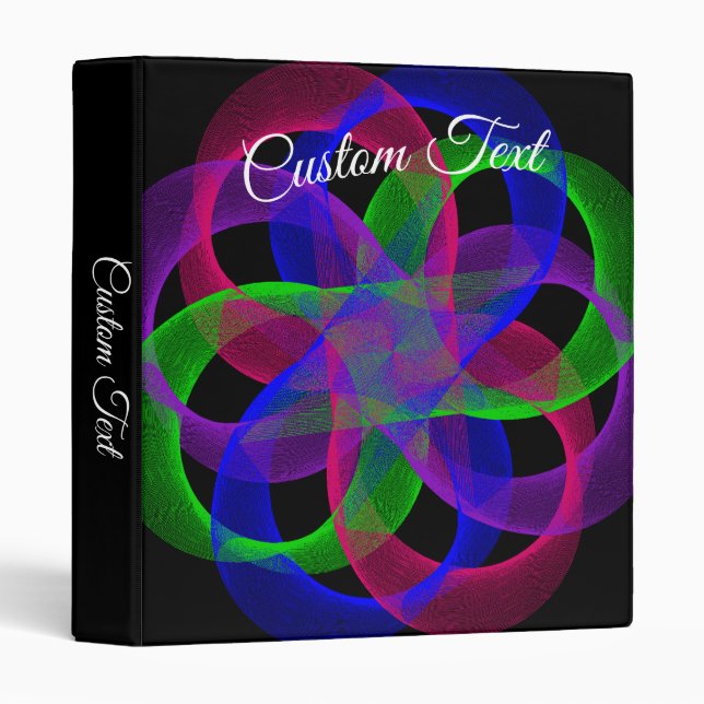 Double Loop Mesh Geometric Binder (Front/Spine)