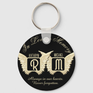 Double Memoria lMonogram Keepsake Keychain