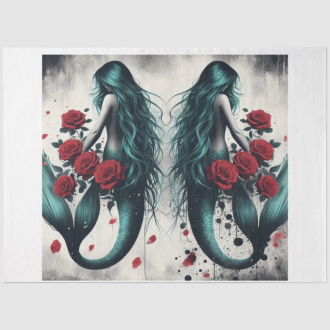 Double Mermaids Tissue Paper (Front)