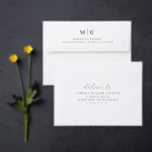 Double Monogramme & Script Back