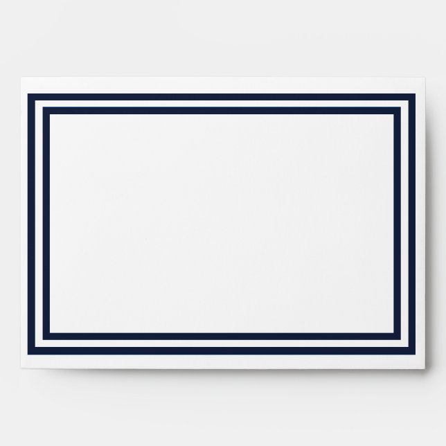 Double Navy Trim - Envelope (Front)