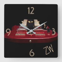 Double Neck Red Electric Guitar