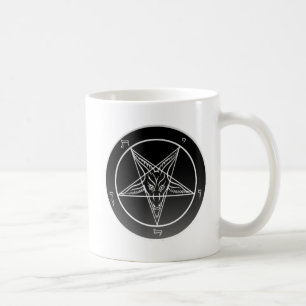 Double Noir Sigil of Baphomet Classic White Mug