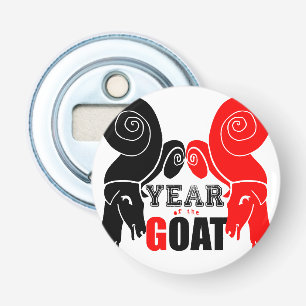 Double Odd Goat Chinese Year Zodiac Bottle Opener