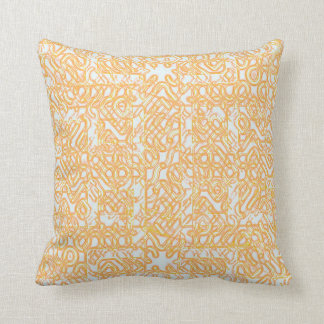 Double Orange Throw Pillow