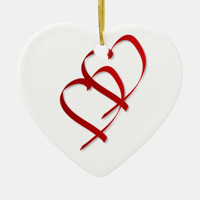 Double ornement de coeur (Devant)