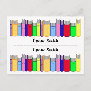 Double Personalized bookmarks Postcard