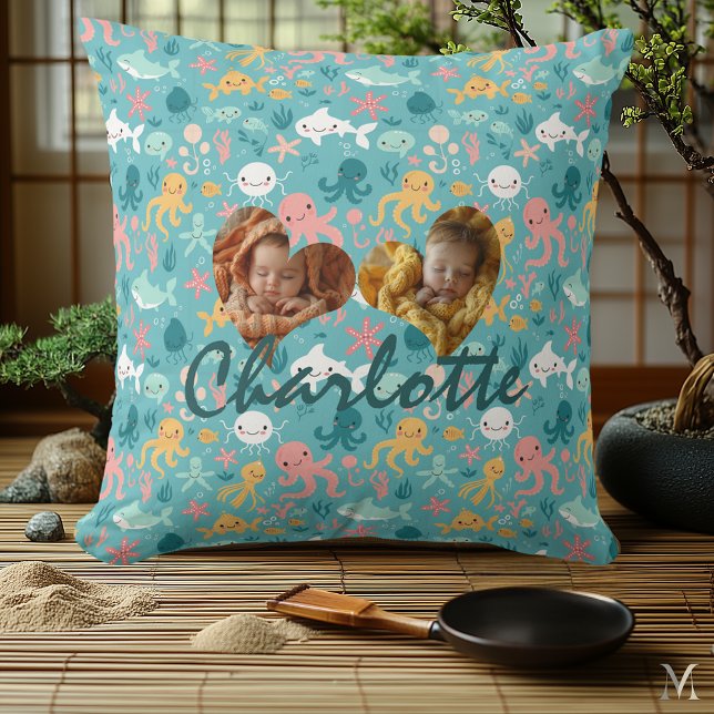 Double Photo Pillow and Kawaii Ocean Pattern (Creator Uploaded)