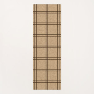 Double Plaid Pattern Yoga Mat