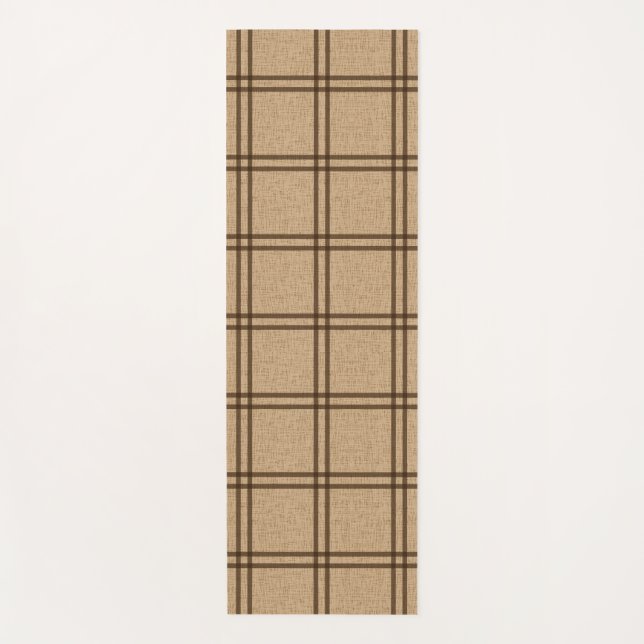 Double Plaid Pattern Yoga Mat (Front)