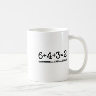 Double Play 6 4 3 2 Vintage Sell Math Softll Playe Coffee Mug