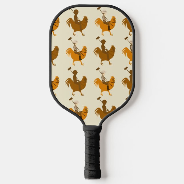 Double Pollo Fashion Sport Logo Pattern Pickleball Paddle (Front)