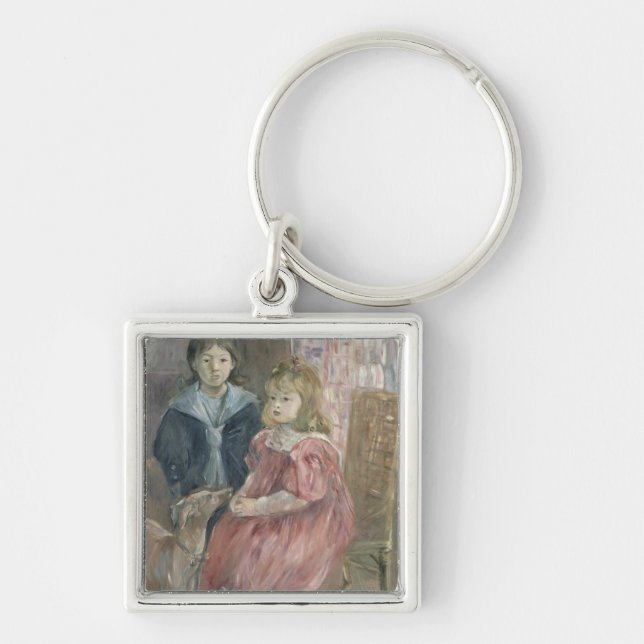 Double portrait of Charley and Jeannie Thomas, chi Keychain (Front)