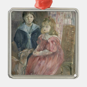 Double portrait of Charley and Jeannie Thomas, chi Metal Ornament