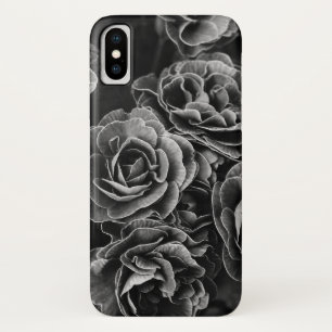 Double Primula Flowers, Black and White Case-Mate iPhone Case