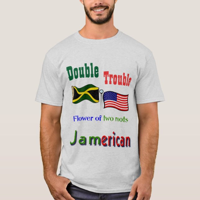 Double problème T-shirts américano-jamaïcains (Devant)