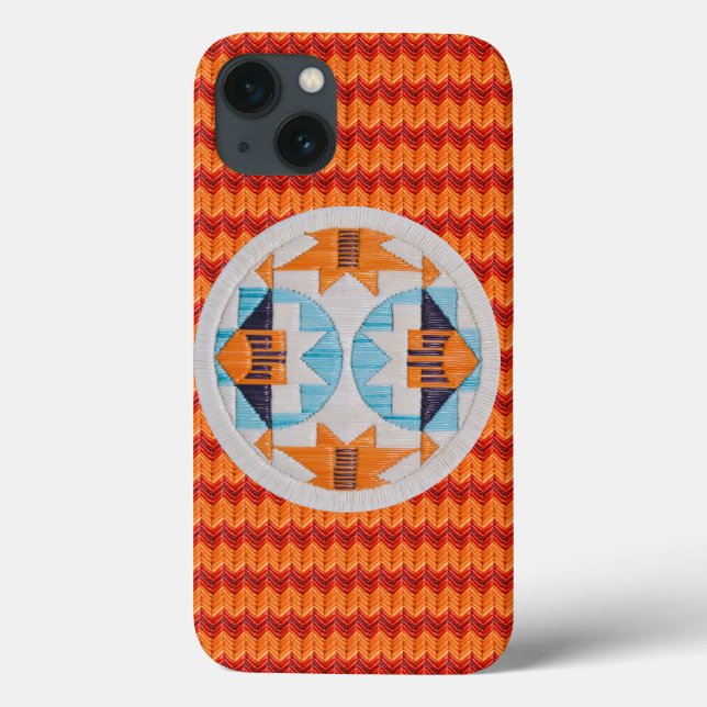 Double Rainbow2 and Orange Chevron Case-Mate iPhone Case (Back)