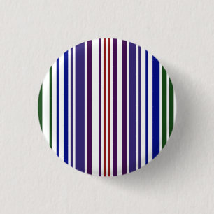 Double Rainbow Barcode 1 Inch Round Button